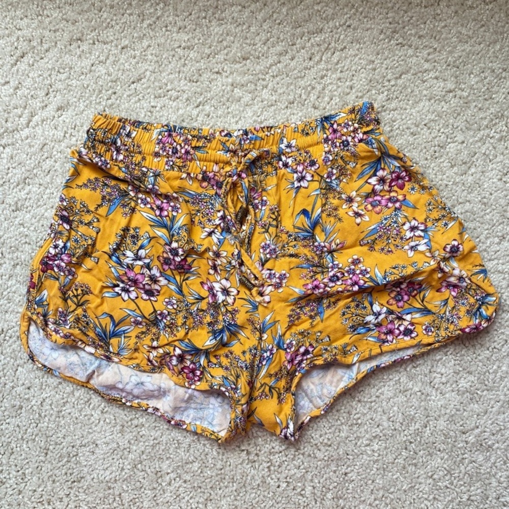 Women’s Flowy Yellow Shorts